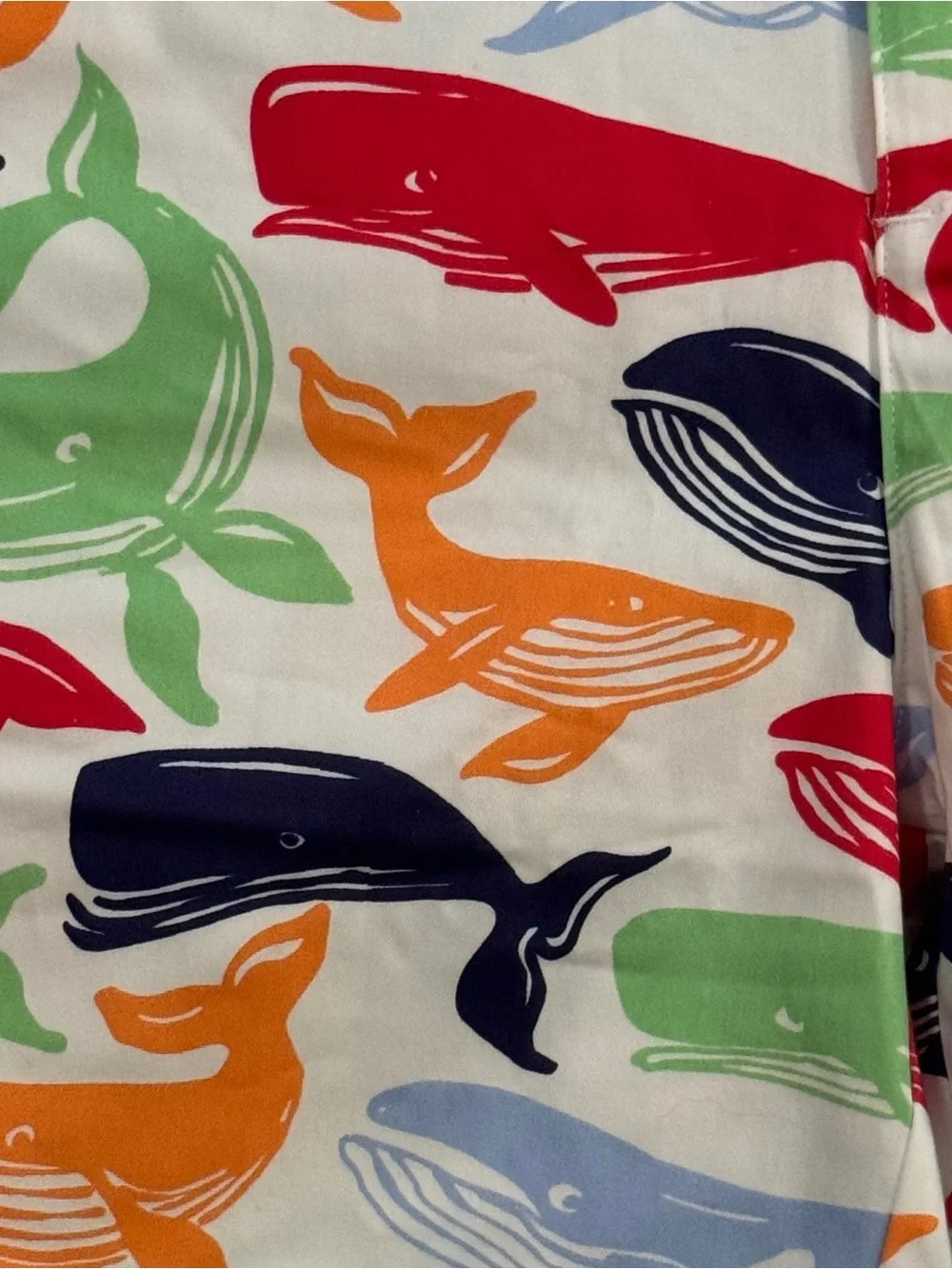 NWT Classic Prep Boy Multicolored Whale Print Shorts 100% Cotton & Pockets